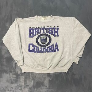 Vintage Balboa Beach Club Sweatshirt XL Gray 90s‎ Distressed UBC